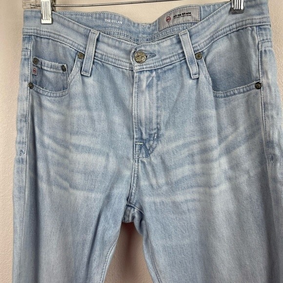 AG Adriano Goldschmied AGED Denim The Dylan Slim Skinny Distressed Jeans Size 30 - Picture 2 of 6